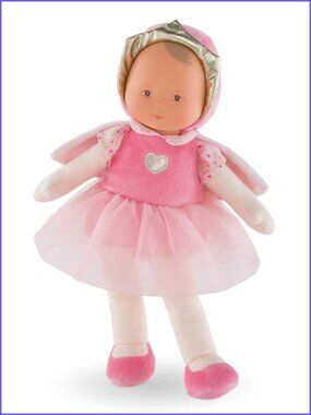 Corolle Princess Pink Cotton Flower Washable Baby Doll 12" For Age 0+ New In Box